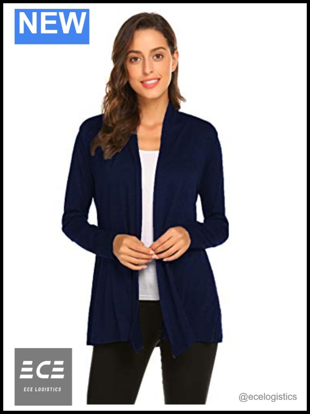 Lightweight Viscose Open Front Cardigan